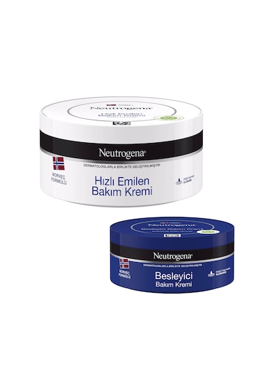 Neutrogena Besleyici Bakım Kremi 200 ML + Hızlı Emilen Bakım Kremi 300 ML