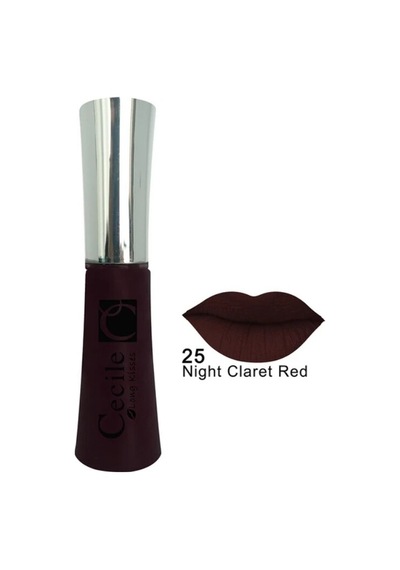 Cecile Long Kisses Lipgloss 25 Night Claret Red