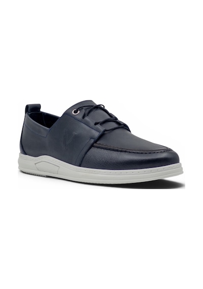 Voyager 5591 Erkek Hakiki Deri Casual Ayakkabı Lacivert