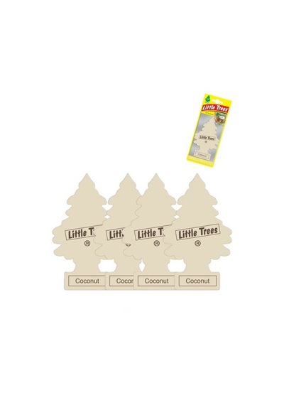 Oto Koku Little Trees Kağıt Asma Hindistan Cevizi Koku 4 Adet
