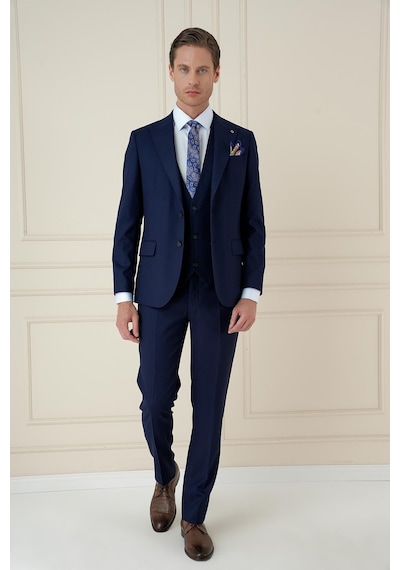 Efor Tk 907 Slim Fit Lacivert Spor Takım Elbise Lacivert