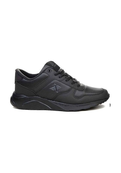 Luttoon 4039-24 Deri Anatomik Hafıza Taban Kadın Sneaker Siyah Füme Siyah