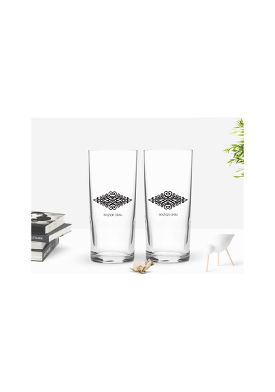 Kişiye Özel Renkli Baskılı İsimli İkili Rakı Bardağı Seti-111