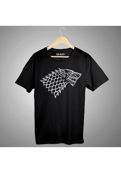 Stark Kurt Game Of Thrones Unisex Tişört Siyah