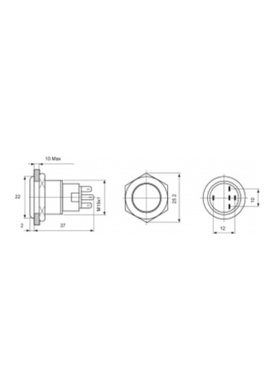 Hella Marine Paslanmaz Çelik Ledli Switches Kmz
