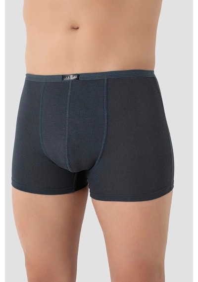 Carlburn Özel Seri Erkek İnce Bel Lastikli Bambu Boxer Füme 5'li Paket İç Giyim Hediye Yumuşak Doku