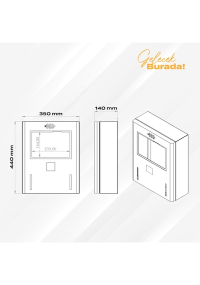 E 365 Ac Duvar Tip 10 İnç Ekranlı Mıd Sayaçlı Çift Kablolu 22 Kw Şarj İstasyonu