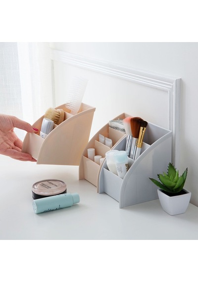 Masaüstü Organizer + Compact Standlı Çekmeceli Düzenleyici - Makyaj Kutusu 2li Set - R4m6x1 Belirtilmemiş
