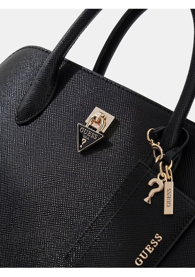 Guess Patsie Logo Kadın El Çantası Hwzg9919060 Siyah