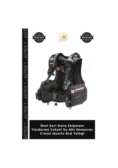Özel Seri Dalış Ekipmanı Yüzdürme Ceketi Su Altı Donanımı Cressi Quartz Bcd Yeleği Çok Renkli