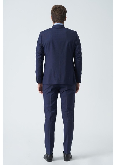 White Stone Kingston Upon Hull T2470 Slim Fit 6 Drop Likralı Takım Elbise Desenli-desenli Çok Renkli