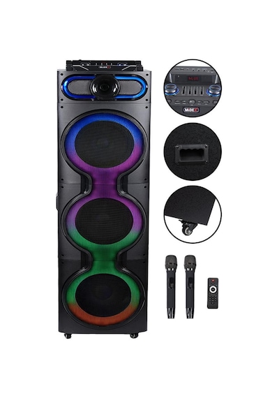 Midex Mxr-2500 Mikrofonlu Portatif Taşınabilir Ses Sistemi Hoparlör 2500w Radyo Bluetooth