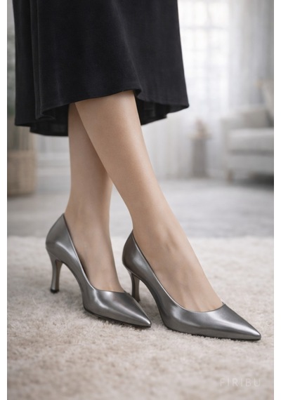 Firibu Şık Kadın Topuklu Ayakkabı Rahat Zarif Gece Davet Stiletto Günlük Şıklık Abiye Kombin Platin - Carbon Night Firibu Şık Kadın Topuklu Ayakkabı Rahat Zarif Gece Davet Stiletto Günlük Şıklık Abiye Kombin Platin - Carbon Night