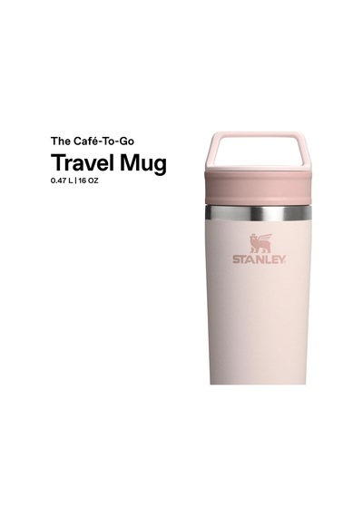Café-to-go Termos Bardak 0.47 Litre - Pembe Kuvars Rose Quartz Paslanmaz Çelik Çok Renkli