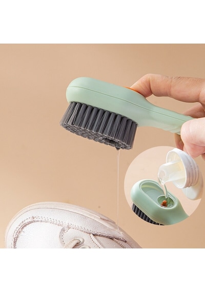 Omilife Ayakkabı Fırçası Deterjan Hazneli Ayakkabı,Bot Temizleme Yıkama Fırçası