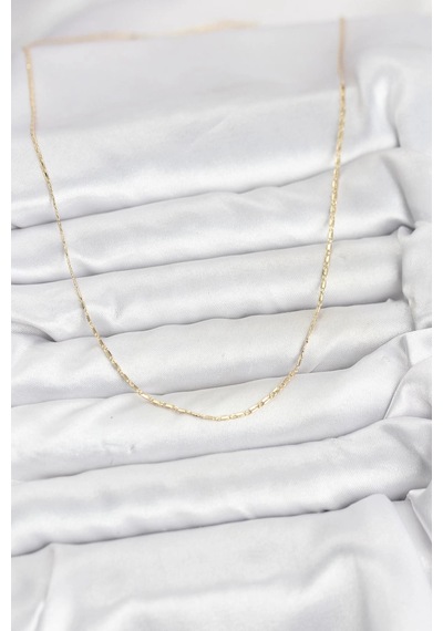 Cm 14k Gold Renk Kesme Model 60 Cm Kadın Kolye 5886 Çok Renkli