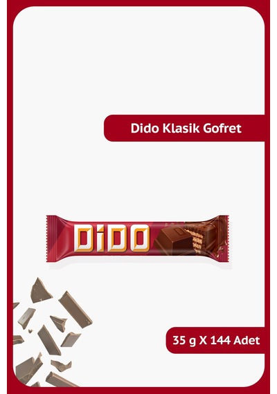 Ülker Dido Çikolatalı Gofret 144 x 35 G