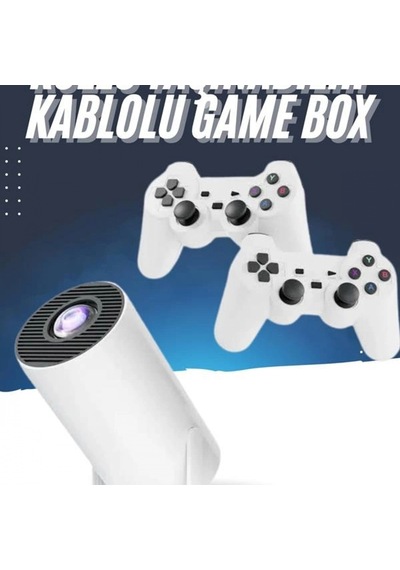 4k Kablosuz Oyun Projektörü Çift Kollu, Android 11 Ve 10.000 Oyunlu