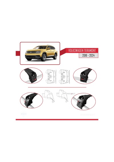 Volkswagen Teramont Ca1 2018-2024 Arası İle Uyumlu Ace-2 Ara At