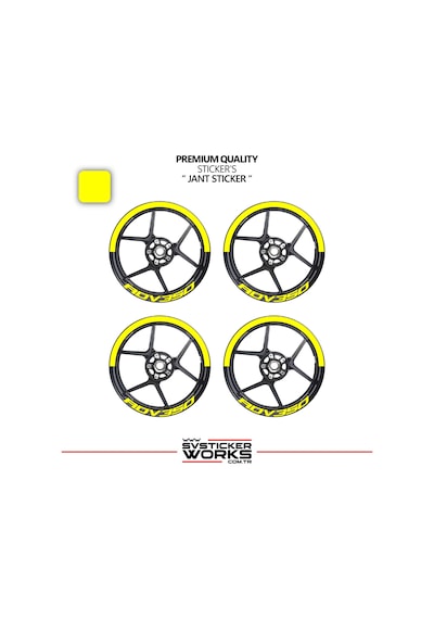 Honda Adv 350 Jant Şeridi Yarım Jant Kaplama & Adv 350 Yazı Sticker Seti 62684614