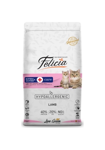 Felicia Hypoallergenic Kuzu Etli Düşük Tahıllı Yavru Kedi Maması 2 KG