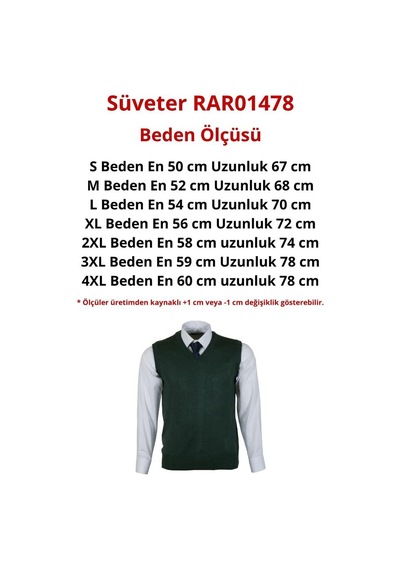 Modarar Erkek Yeşil Yünlü Süveter Normal Kesim Rar01478