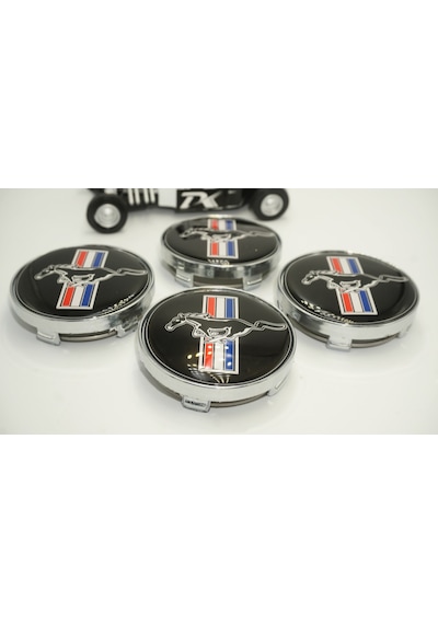 Dk Tuning Mustang Koşan At Jant Göbeği Kapak Seti 60mm