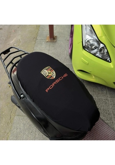 Porshe Siyah Penye Motorsiklet Sele Kılıfı 1.kalite Likrali Penye Yıkanabilir