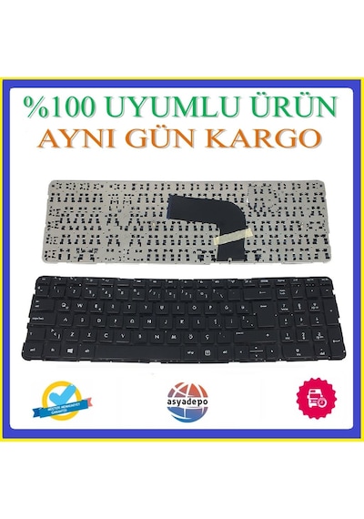 Asya.Depo HP Uyumlu Pavilion Dv6-7300St Klavye Tuş Takımı Siyah Tr