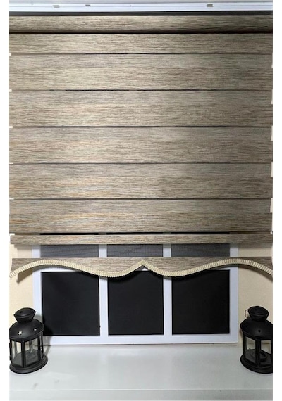 Zebra Stor Perde Kahverengi Alüminyum Kasa Stb-400-v05
