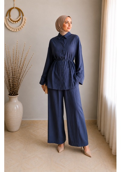 Viya Style Lacivert Alt-üst Takım