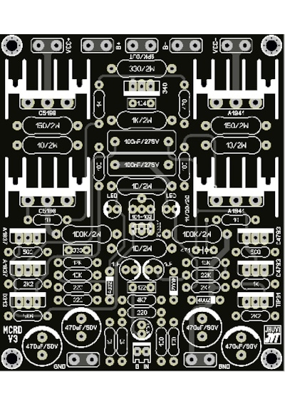 2000 Watt Stereo Çift Kanal Amfi Devresi