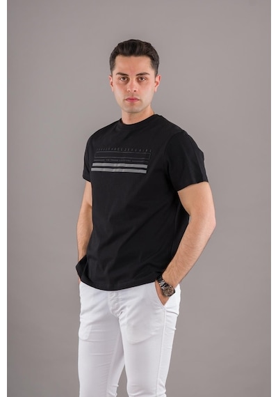 Slimfit Baskılı Sıfır Yaka Erkek Penye T-Shirt (539781109)