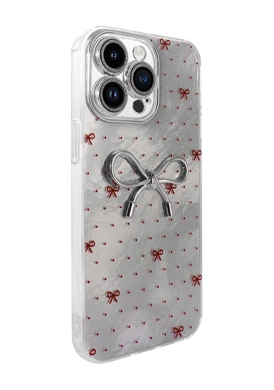 Apple Uyumlu iPhone 14 Pro Max Kılıf Kamera Korumalı Figürlü Zore Ponti Silikon Kapak Açık Pembe