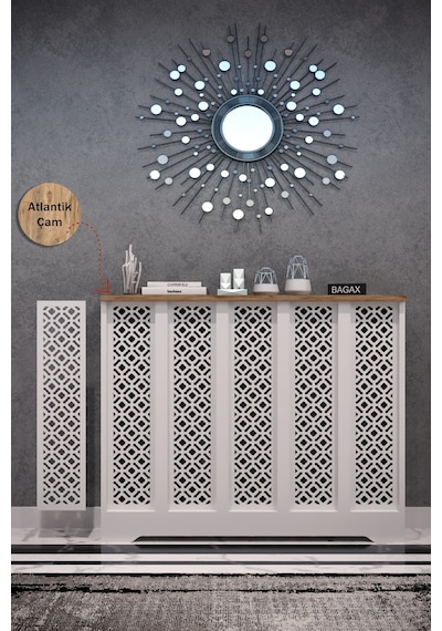 Dekoratif Petek Dolabı Kalorifer Peteği Kapatma Ünitesi Modern Tasarım İç Ölçü 96 Cm Dış Ölçü 100 Cm Petek 96 Beyaz Üstü Çam D4 Dekoratif Petek Dolabı Kalorifer Peteği Kapatma Ünitesi Modern Tasarım İç Ölçü 96 Cm Dış Ölçü 100 Cm Petek 96 Beyaz Üstü Çam D4
