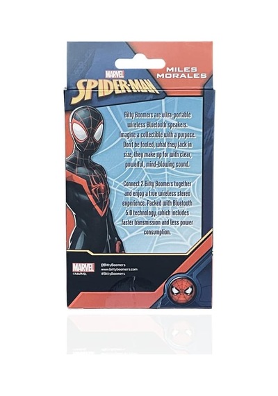 Bitty Boomers Marvel: Into The Spider-verse - Miles Morales - Mini Bluetooth Hoparlör
