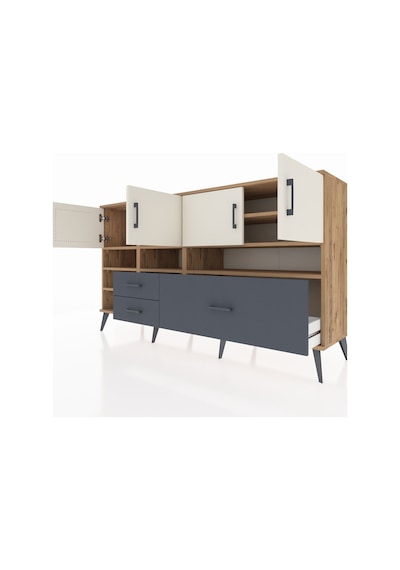 Hyperion Konsol 8 Raflı 3 Çekmeceli 4 Kapaklı 176x44x99 Çam-aytaş Çam-aytaşı/antrasit Hyperion Konsol 8 Raflı 3 Çekmeceli 4 Kapaklı 176x44x99 Çam-aytaş Çam-aytaşı/antrasit