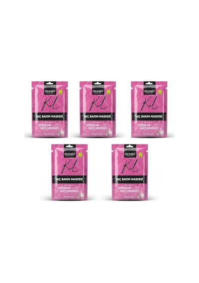 Dermokil Kil & Sarımsak Dökülme Karşıtı Güçlendirici Saç Maskesi 5 x 35 ML
