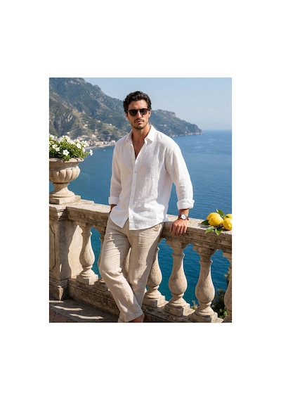 Baselco Amalfi Muslin Oversize Gömlek - Basic Fresh Beyaz
