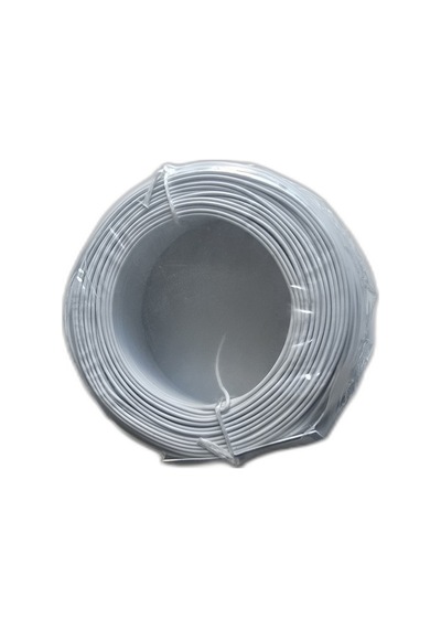 Tek Damarlı Kalaylı Tam Bakır Zil Teli Montaj Teli 0.50 Mm 100 Metre Beyaz Zil Kablosu