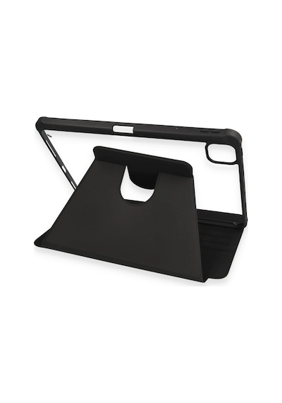 Apple Uyumlu iPad Pro 11 2021 Kılıf Ling 360 Kalemlikli Tablet Kılıf - Siyah Diğer
