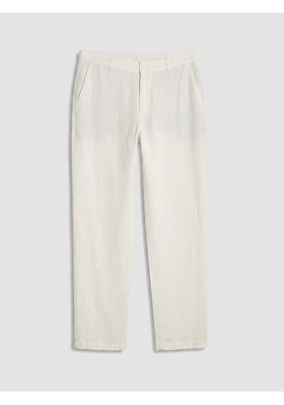 Lcw Vision Beyaz Regular Fit %100 Keten Erkek Pantolon