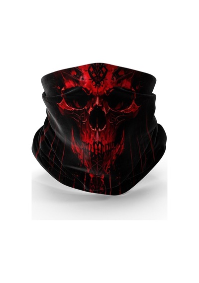 Bebo Store Extreme Spor Motor Ve Bisiklet Kullananlara Özel Desenli Buff Boyunluk Bandana Balaklava - 200624-6 1 Siyah