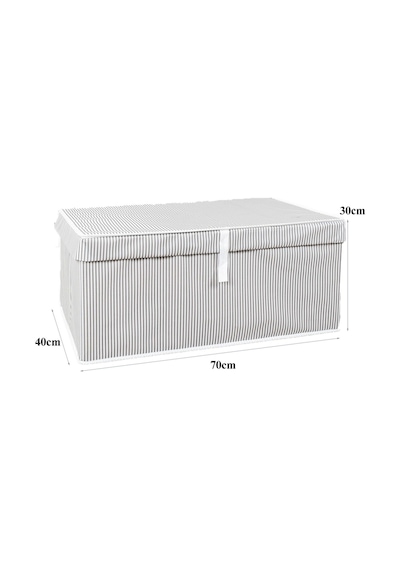 Pazar Kapısı Çok Amaçlı Düzenleyici Kutu Mega Plus Gri 70x40x30cm Gri