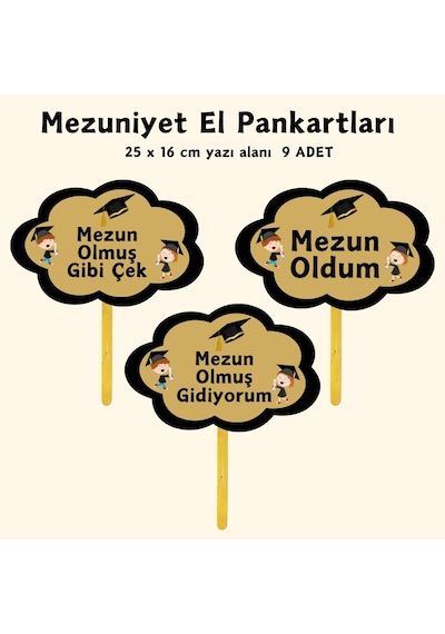 Mezuniyete Özel Yazılı El Pankartı 03