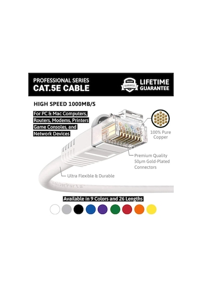Fabrikasyon Cat5 Ethernet Internet Kablosu 10 Metre