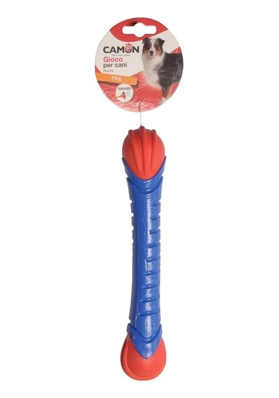 Gıcırtılı Ve İki Renkli Tpr Çubuk Köpek Oyuncağı 24 Cm Eğlenceli Isırma Çubuğu