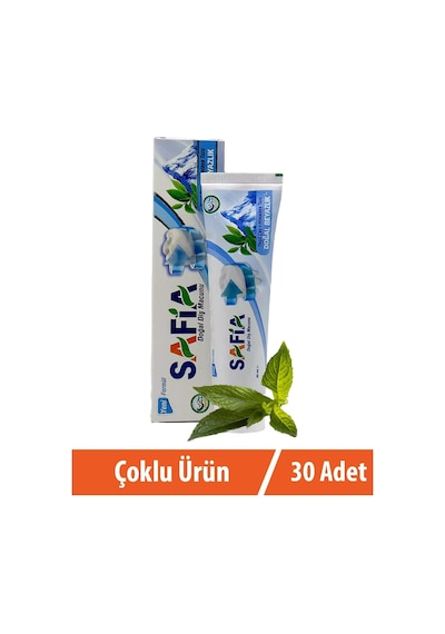 Safia Yeşil Çay ve Himalaya Tuzu Doğal Beyazlık Diş Macunu 30 x 60 ML