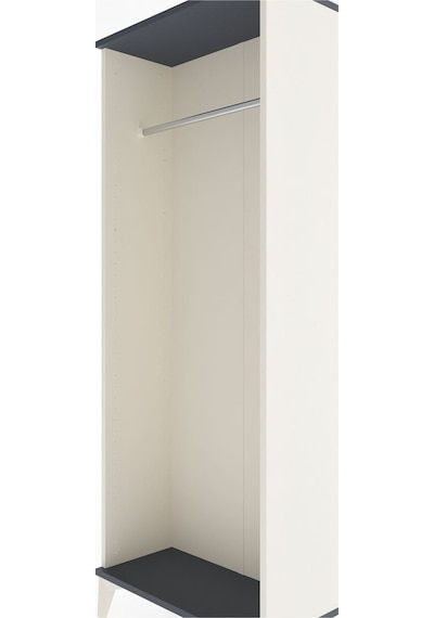 Arges Dolap Kapaklı Tek Askılı 60x30x163 Aytaşı-antrasit Aytaşı