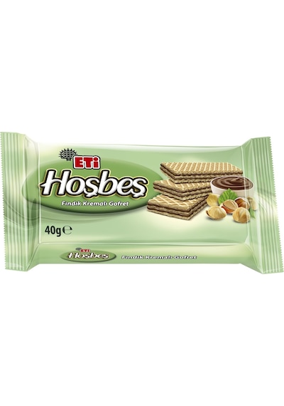Eti Hoşbeş Fındık Kremalı Gofret  24 x 40 G